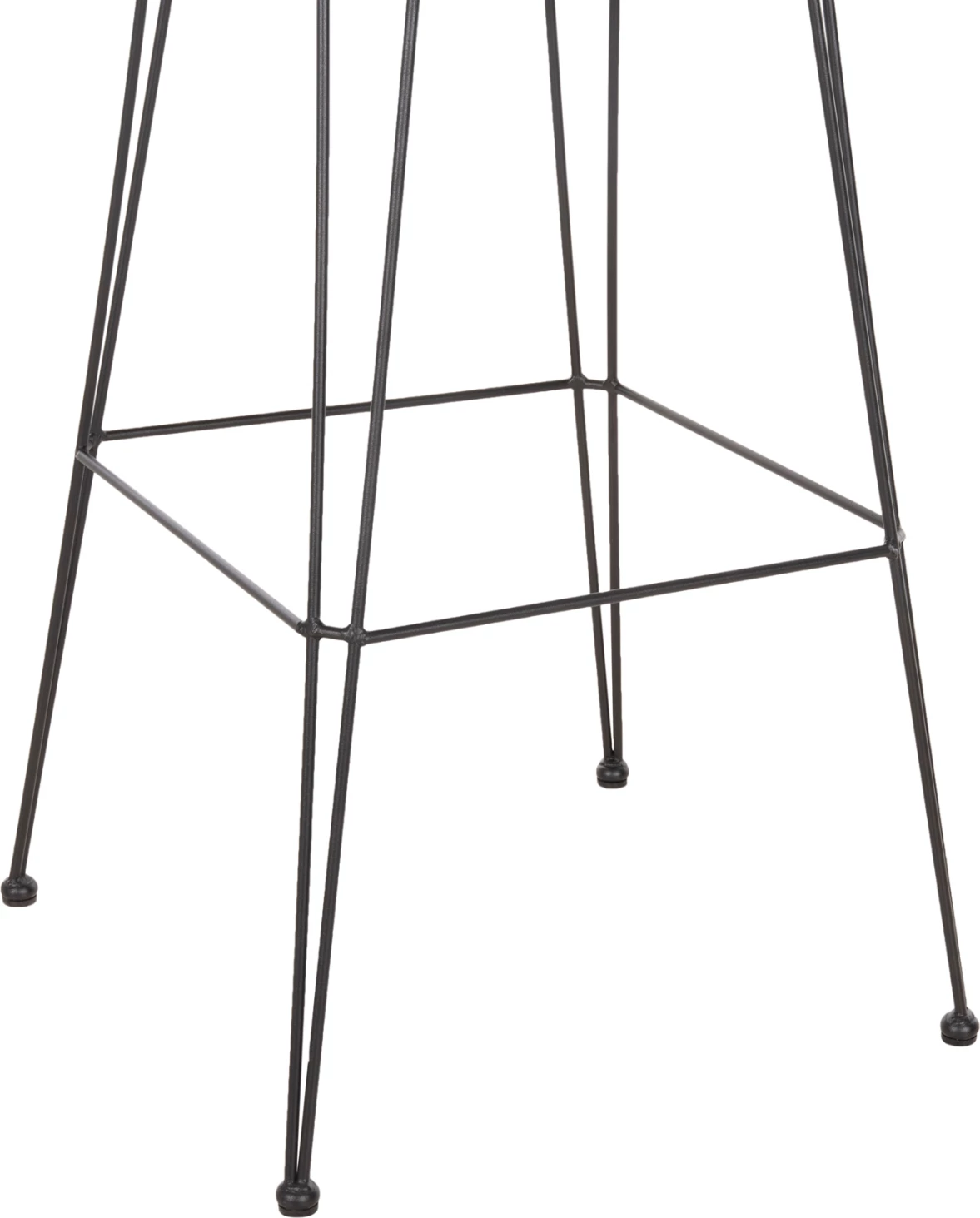 Barski stol (visok sedež) Allegra FH5640.11 p.e. rattan v bež-črni kovini 54x55x108Hcm