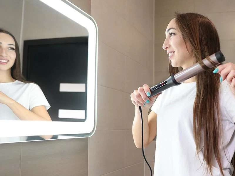 Kodrator za lase Sleek & Shine Curler 32 mm Lafe, črno/meden