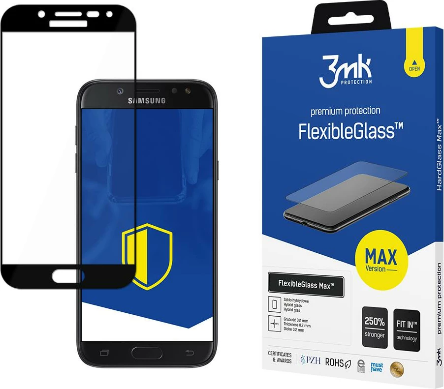 Moj zaščitni zaslon FlexibleGlass Max za Samsung Galaxy J5 2017, črn