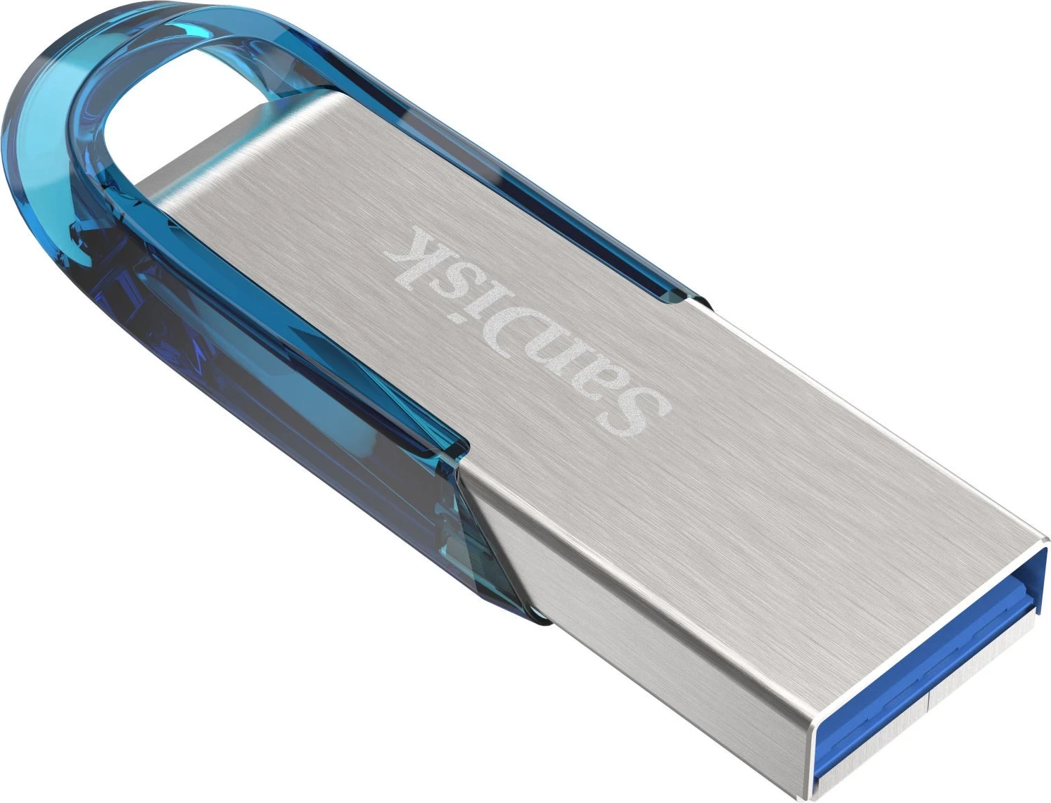 USB SanDisk Ultra Flair, 128GB, srebrno-modra