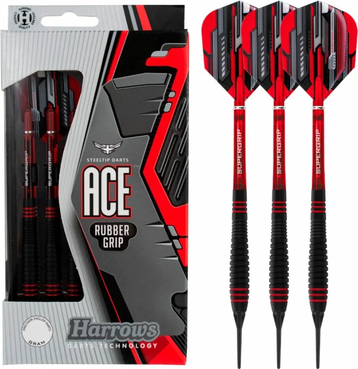 Elektronske puščice Harrows, unisex, črno-rdeče