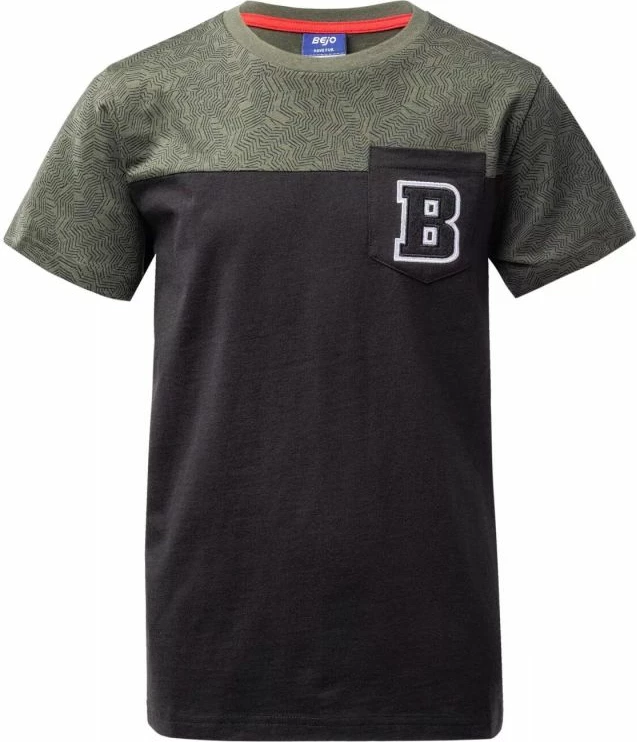 Majica za fante Bejo Twotone Jr, črna in zelena