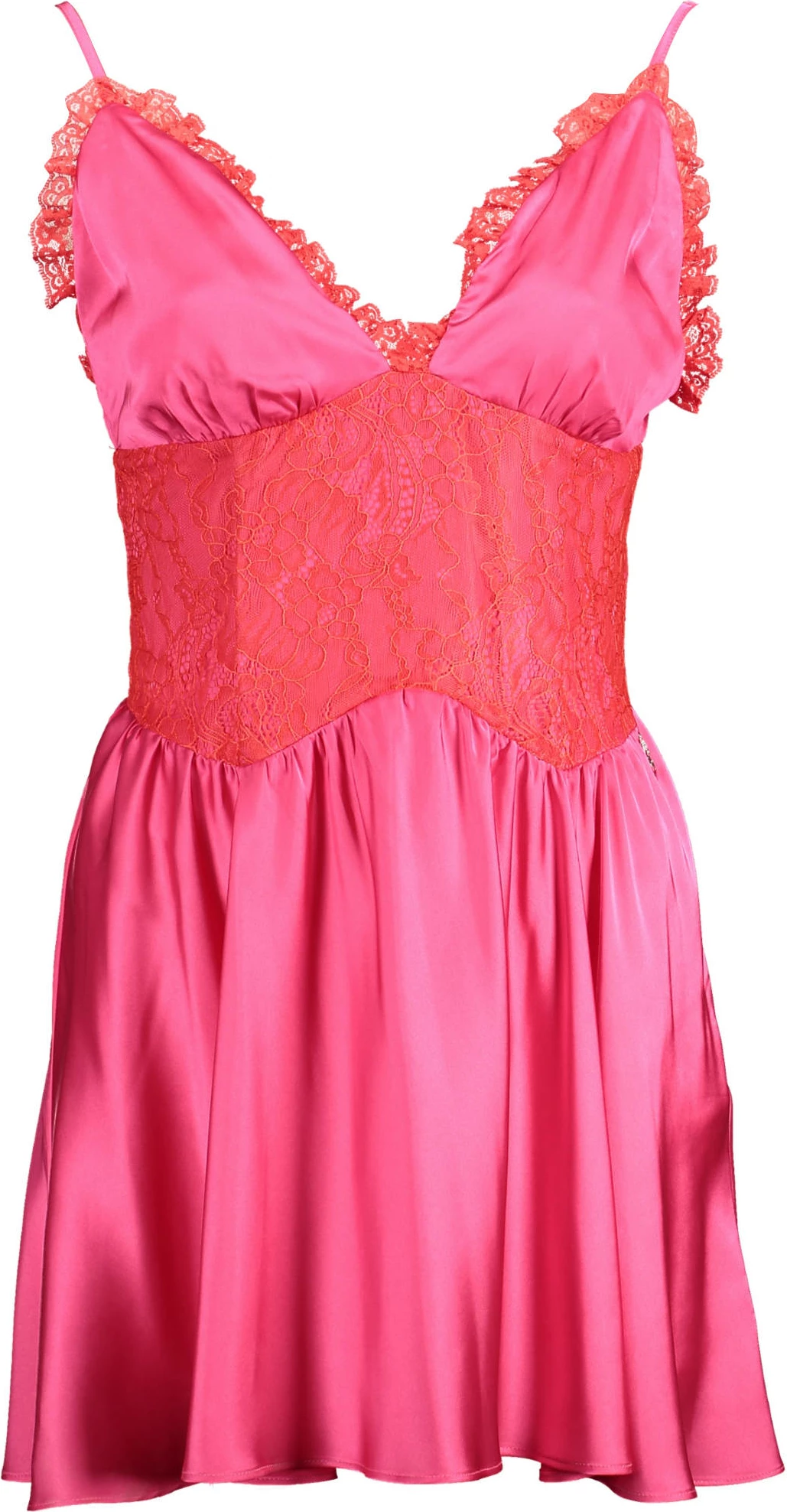 Kratka oblekica GAELLE PARIS, ženska, rožnata