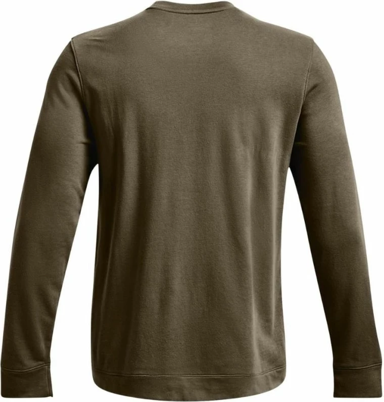 Duks brez kapuce, Under Armour UA Rival Terry Logo Crew, moški, zelen