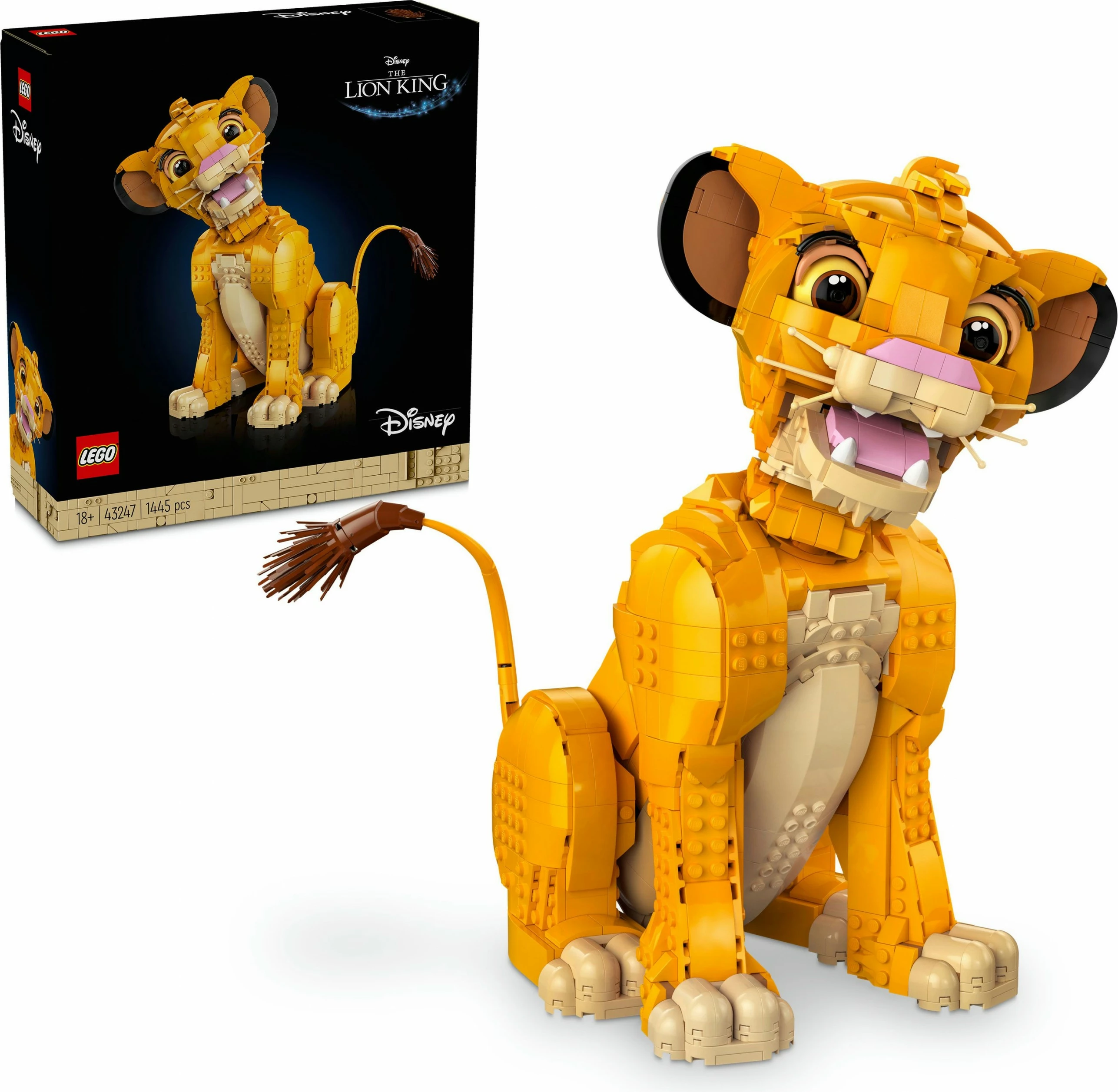 Set za sestavljanje Mlad Simba (The Lion King), LEGO, 1445 kosov, plastika, večbarven