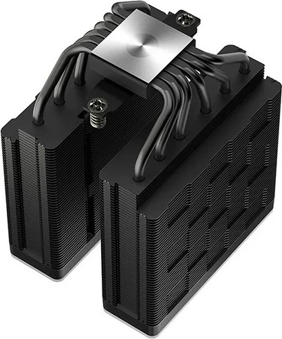 Hladilnik za procesor Deepcool AG620 Black ARGB V2, 2 ventilatorja, 6 termičnih cevi, 120 mm, črn