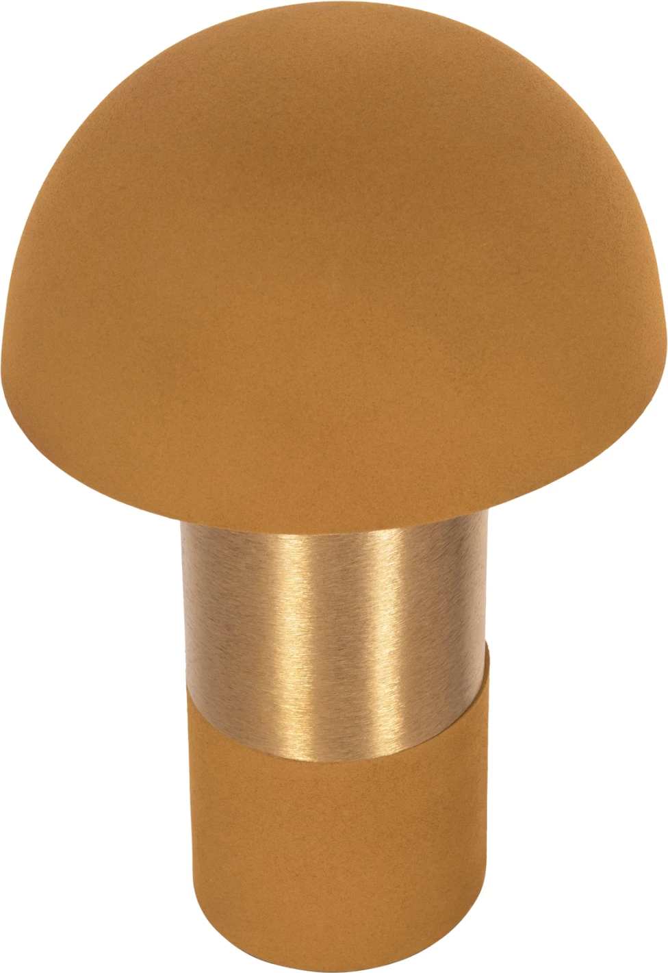 Namizna svetilka PUNE FH4254.10 kovinska v gorčično-zlati barvi Φ20,5x32,5Hcm