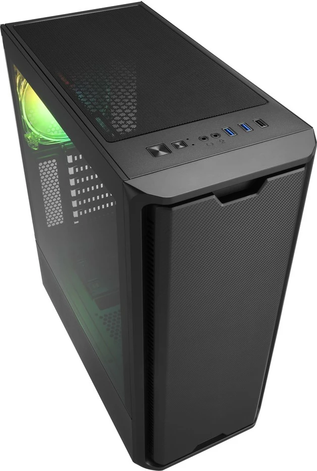 Ohišje Sharkoon SK3 RGB, Midi Tower, ATX/micro ATX/Mini-ITX, kaljeno steklo, RGB, črno