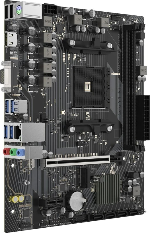 Matična plošča Sapphire A520M-E, Socket AM4, micro ATX, črna