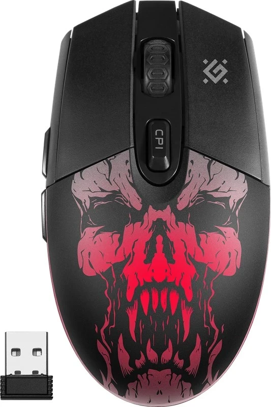 Igralni brezžični optični miš, Defender Beta GM-707L, 1600 DPI