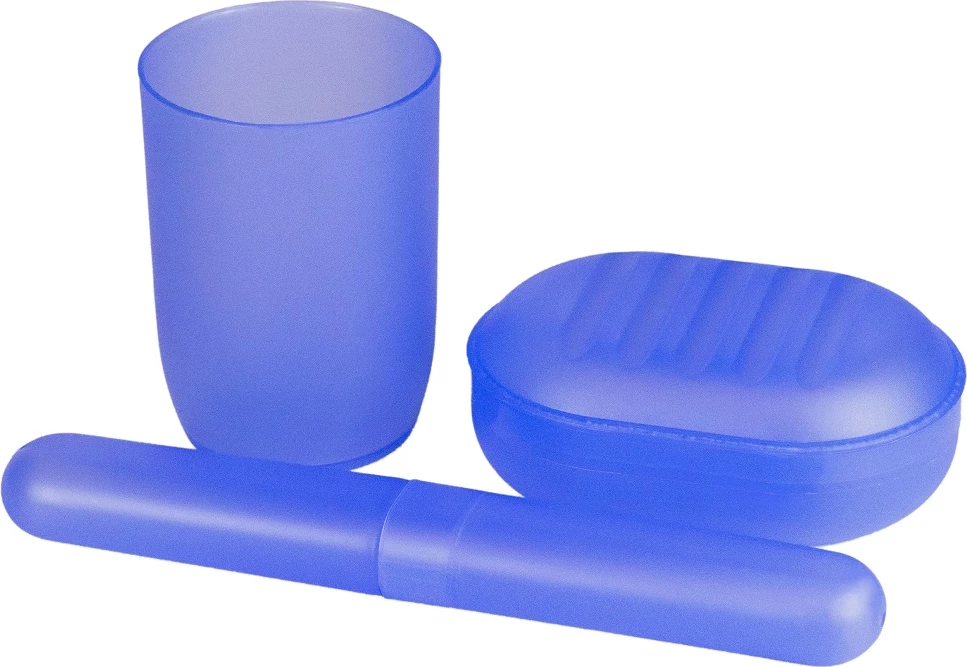 Set toaletnih dodatkov Inter Vion unisex modre, 3 kosi