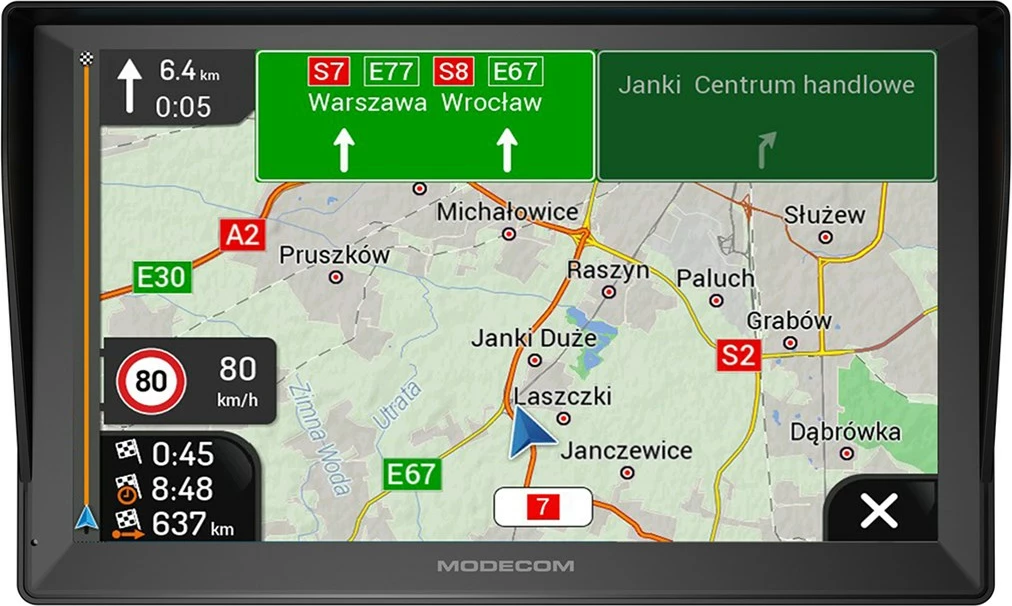 GPS-navigacija za avtomobile MODECOM FreeWAY CX 9.3 PLUS z iGO Navigation, 16 GB, črn
