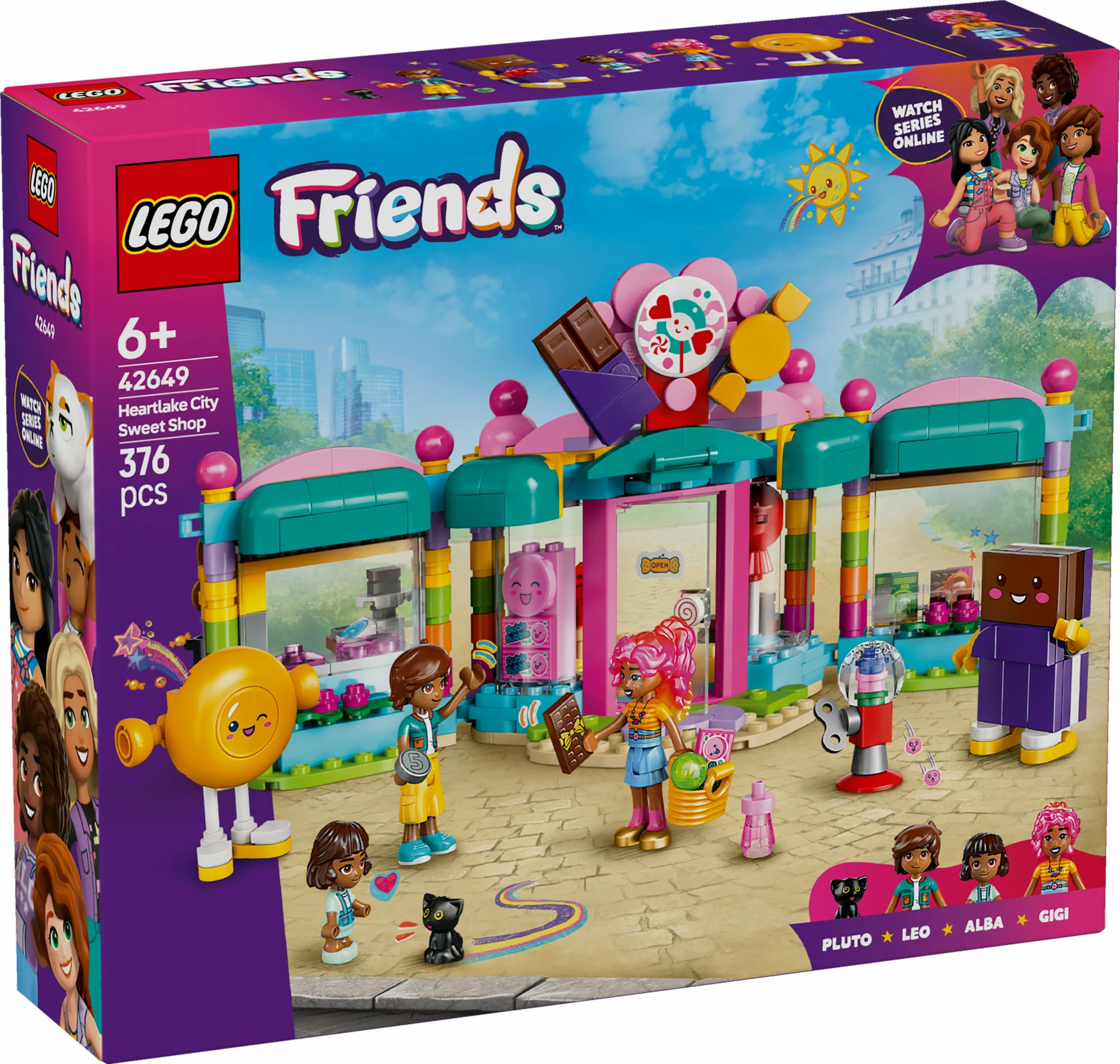 Set za gradnjo LEGO Friends Heartlake City Sweet Shop, 376 kosov, večbarven