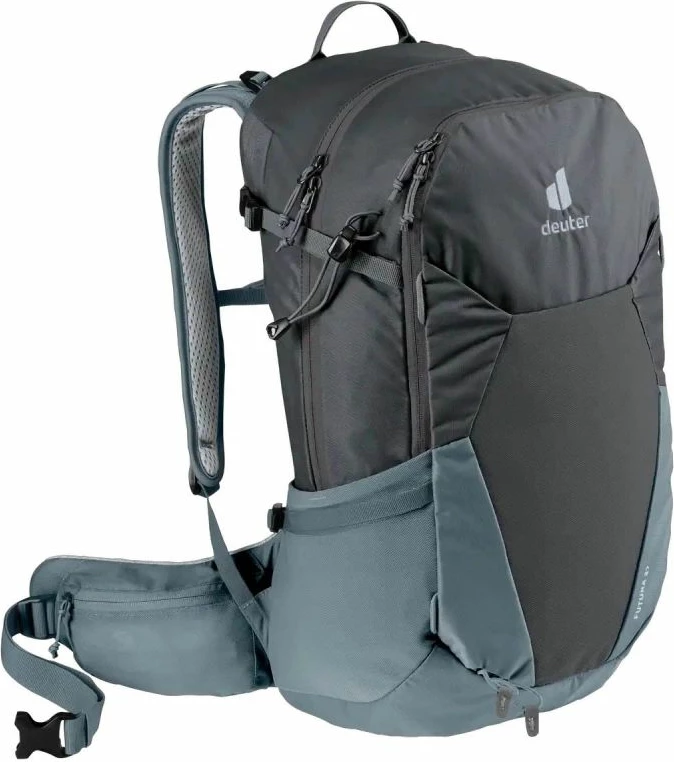 Enostaven pohodna nahrbtnik, Deuter Futura 27, 27 L, grafit