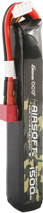 Baterija LiPo 1500mAh 11.1V 25C s T Plug za airsoft, Gens ace GEA15003S25D