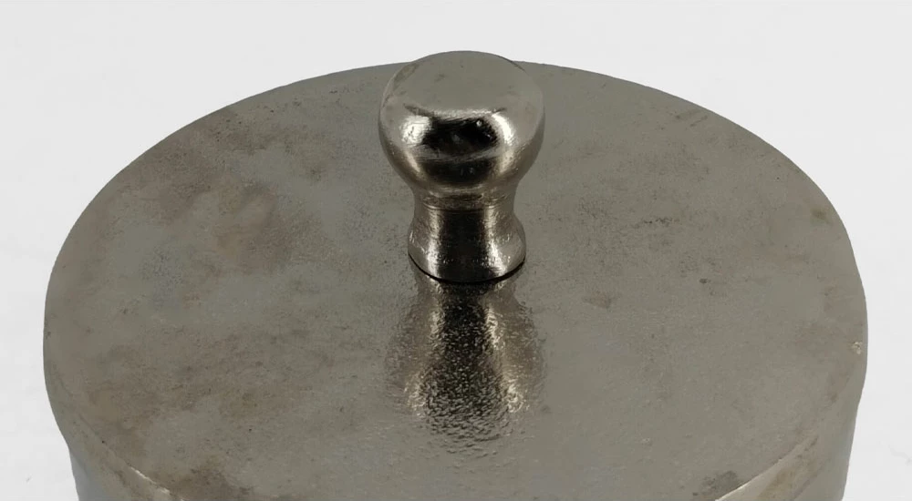 Aluminijasta škatla za shranjevanje, srebrna, 14x14x10cm