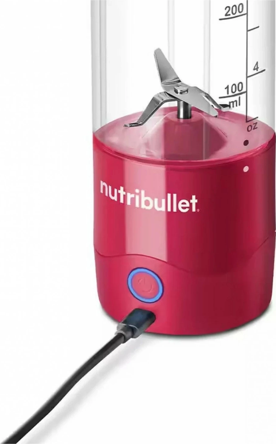 Prenosni blender 0,475 L, 2000 mAh, rožnat NutriBullet Portable