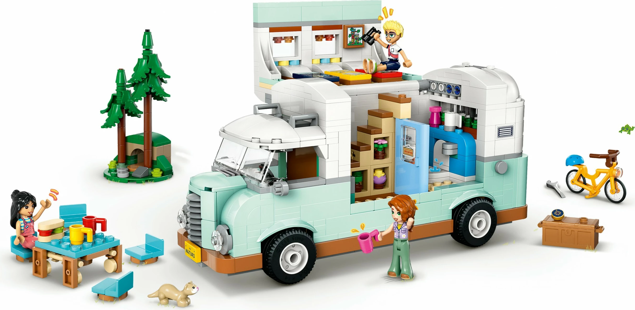 Set za gradnjo avtodoma LEGO Friends 42663, 778 delov, večbarven