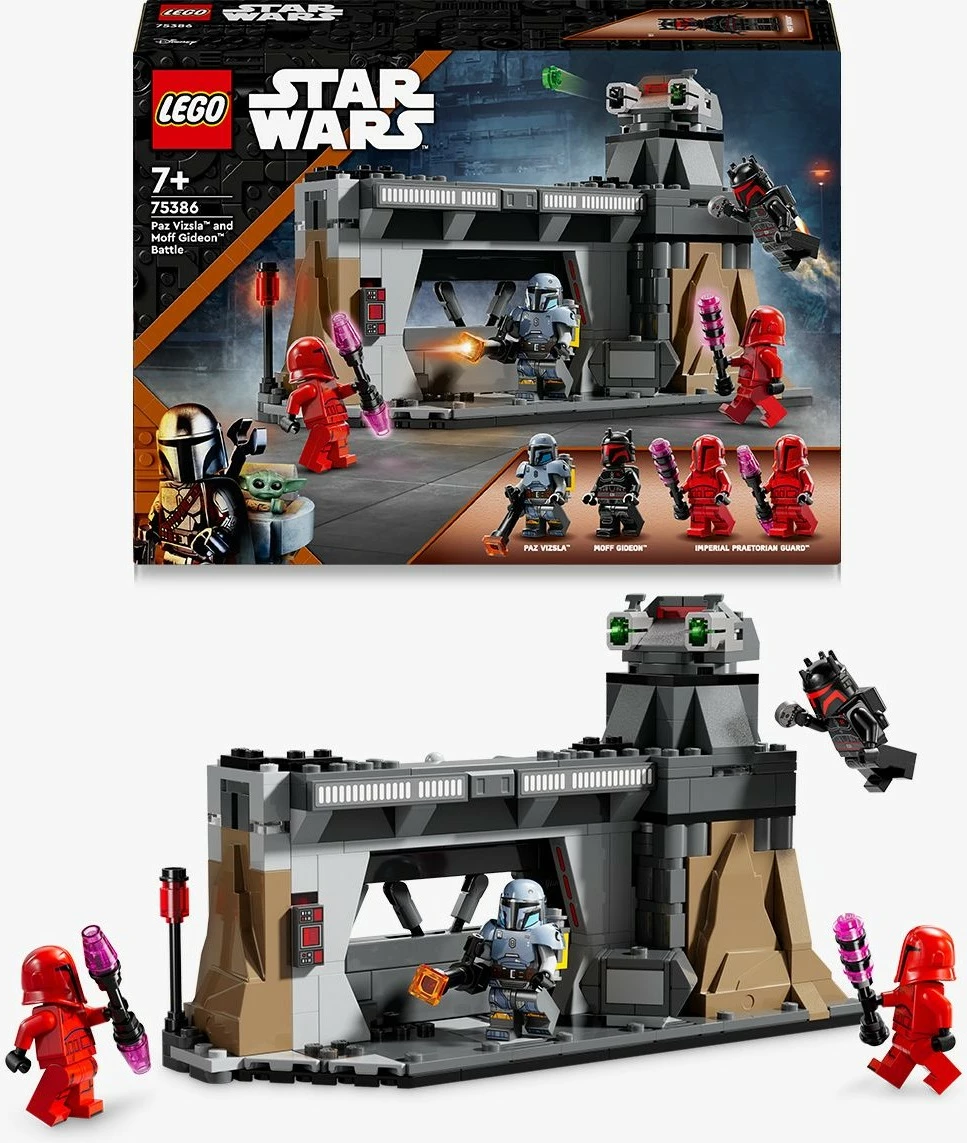 Set za igranje duela Paz Vizsla in Moff Gideon LEGO Star Wars 75386