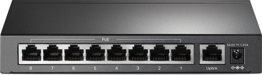 Profesionalni switch z 8 PoE+ priključki, 10/100 Mbps, črn TP-Link