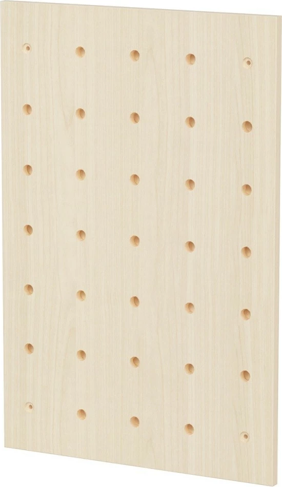 Stenski organizator, Maclean MC-130 WD, 40x60 cm, 3 police + 5 kavljev, nosilnost 20 kg, svetlo les