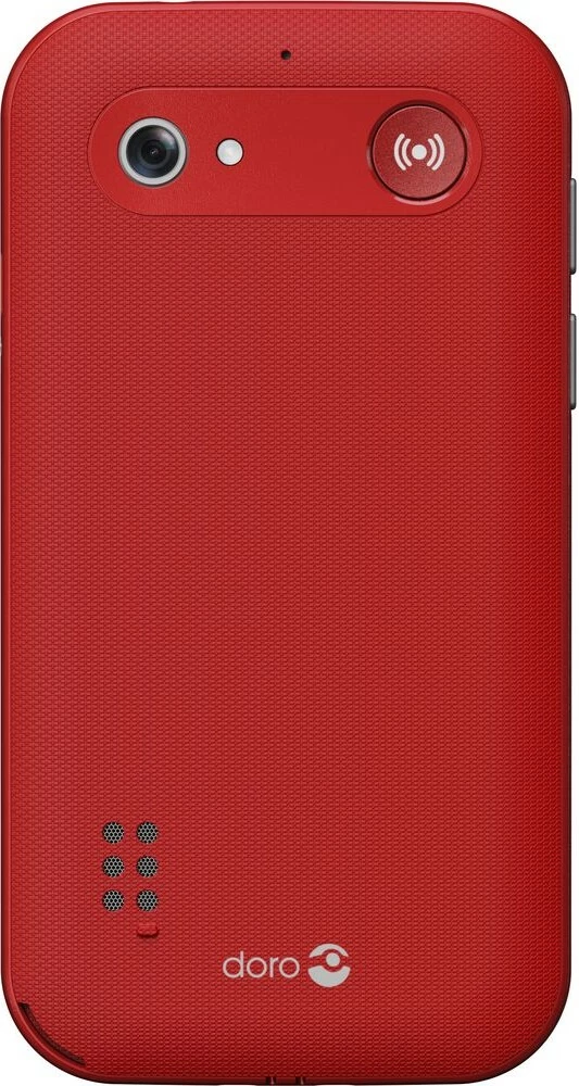 Preprost mobilni telefon Doro Leva L10, Single SIM, 2,4", 2 MP, 1150 mAh, rdeč