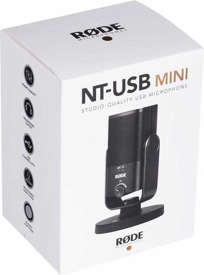 Kondenzatorski mikrofon NT-USB mini, črn Rode