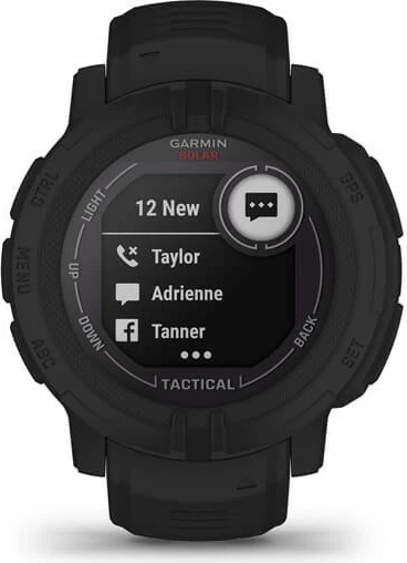 Pametna ura, GPS, solarno polnjenje, črna - Garmin Instinct 2 Solar Tactical Edition