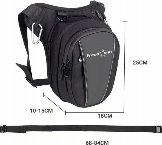 Stegenska torbica FreedConn ZC084, črna