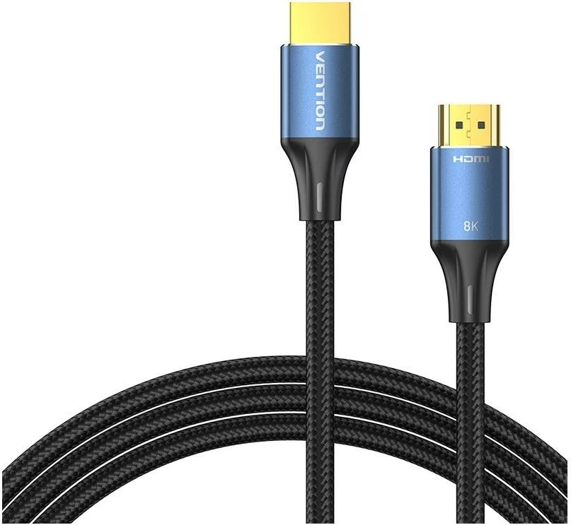 Kabel HDMI 2 m, 8K 60Hz/4K 120Hz, črno-modra — Vention