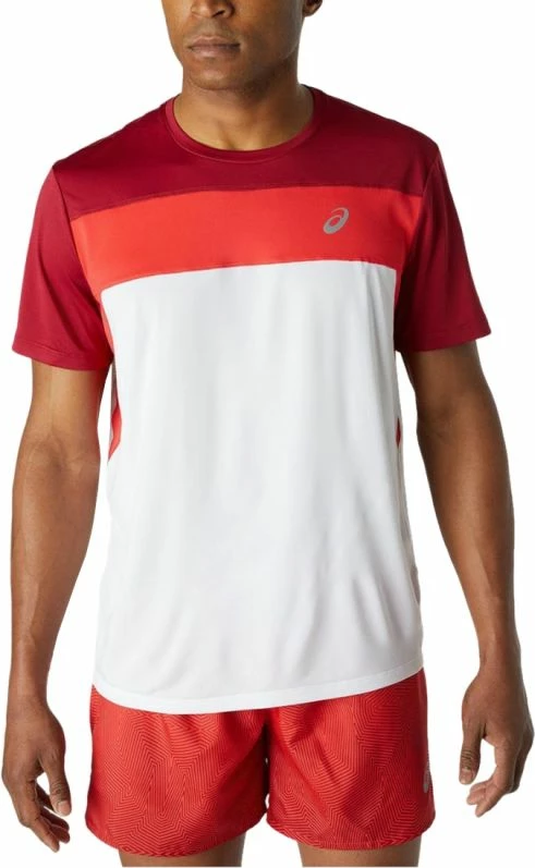 Majica za tek za moške Asics, bela