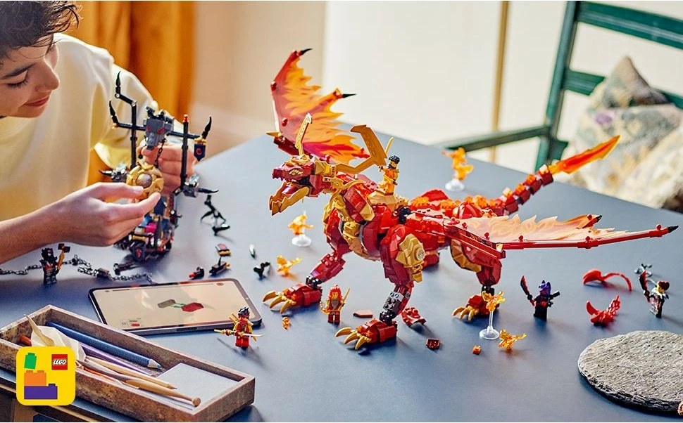 Set za gradnjo Ninjago Quelldrache der Bewegung, LEGO 71822, večbarven