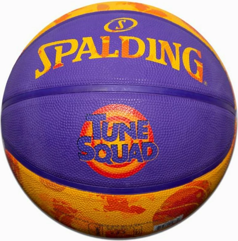 Košarkarska žoga Space Jam Tune Squad III Spalding, oranžna in vijolična, za moške in otroke