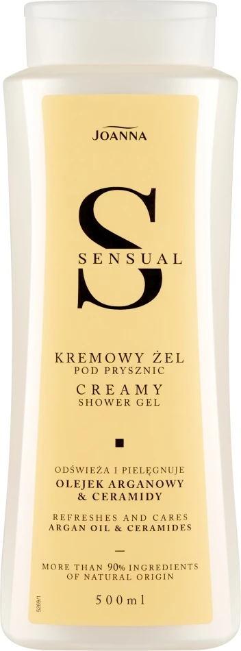 Dojen gel za prhanje Sensual z arganovim oljem in ceramidi, Joanna, 500 ml
