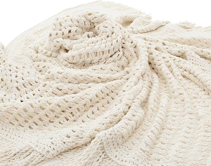 Streha za ležalnik, makrame, bež, 2x2 m