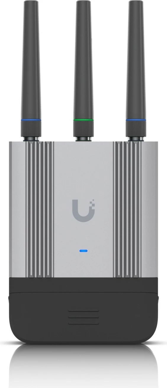 Industrijski mobilni usmerjevalnik z LTE Cat 4, WiFi, GPS, PoE Ubiquiti UniFi UMR-Industrial, črno-siv