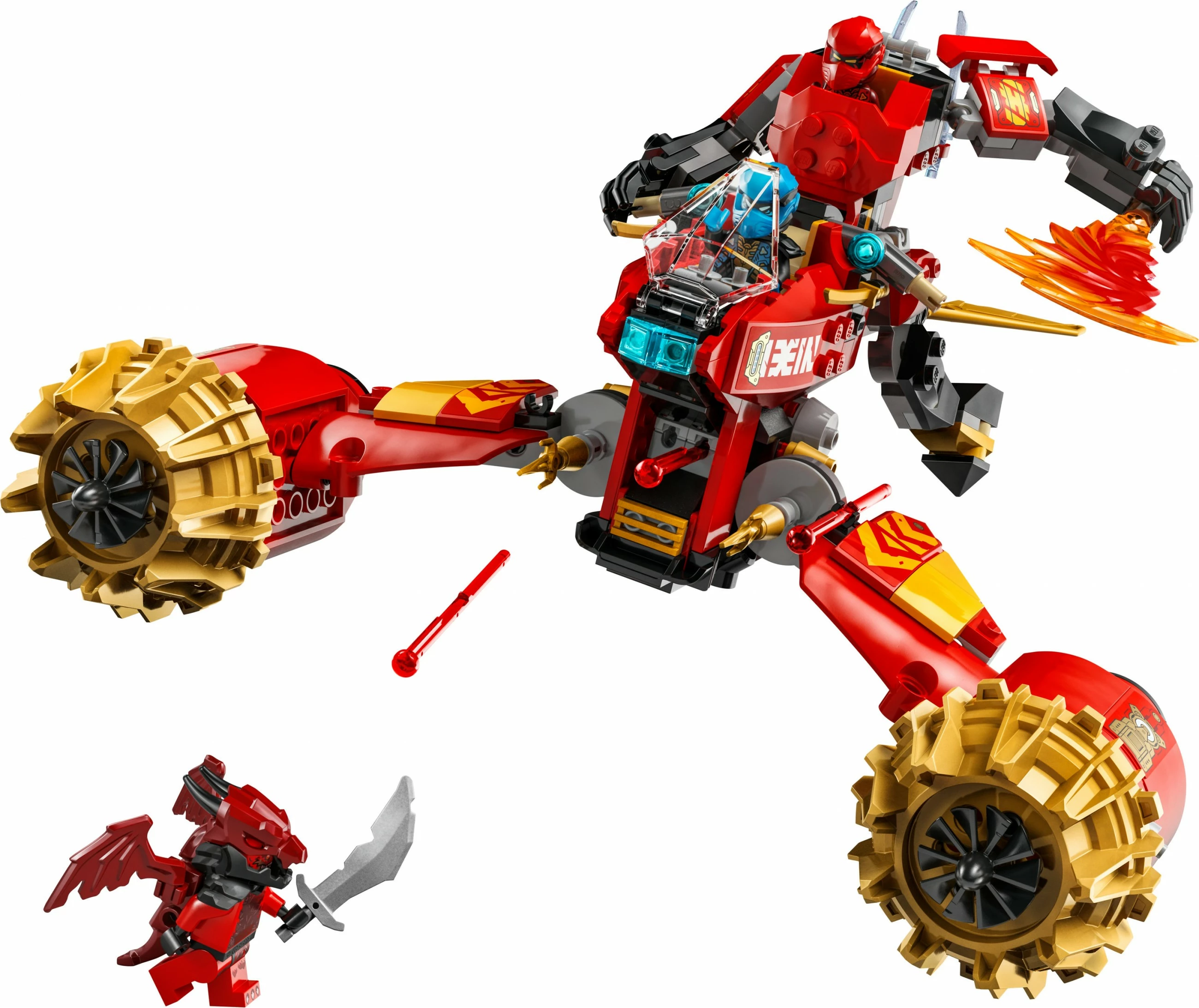 Gradbeni set Kais Mech Storm Rider LEGO Ninjago 71830, 333 kosov, večbarven