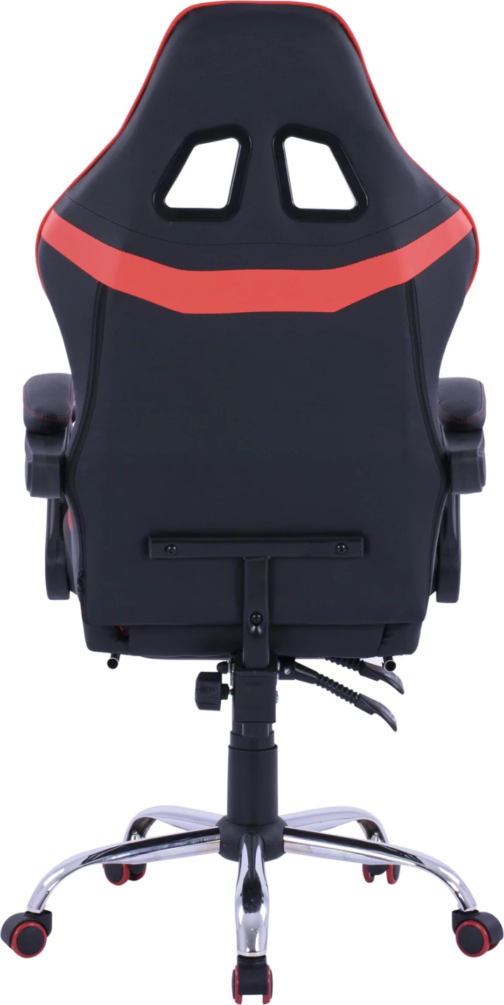 Igralni naslanjač z nagibnim naslonom in stopalko FH1157.01 Črno-Rdeča