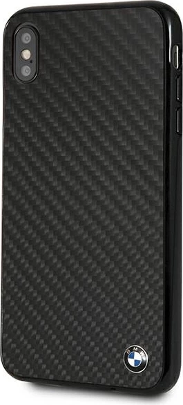 Ovitek za telefon BMW Signature Carbon za iPhone XS Max, črn