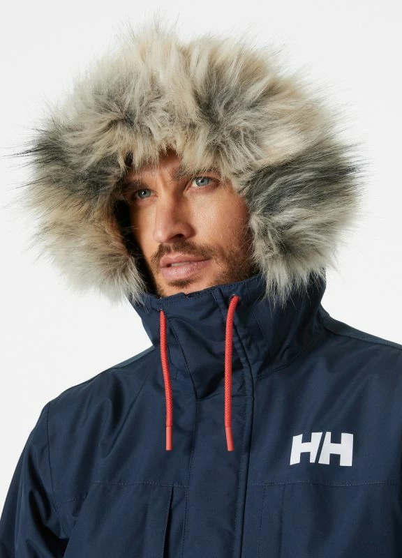 Parka plašč za moške Helly Hansen, temno moder