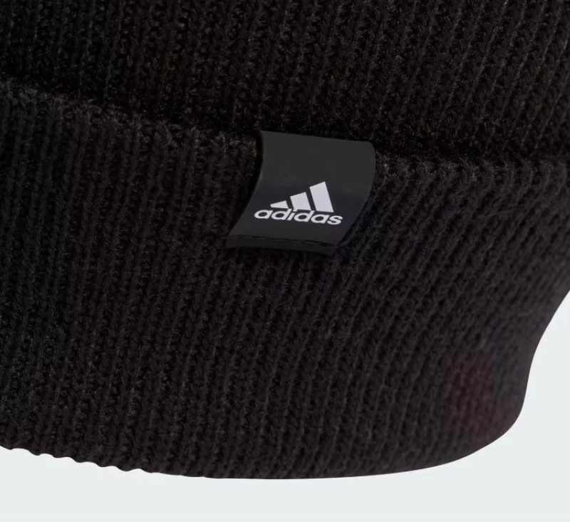 Beanie kapa adidas, črna — za moške in ženske