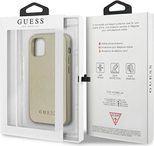 Ovitek za telefon Iridescent Guess za iPhone 12 mini, zlate barve