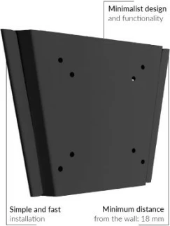 Nosilec za monitor, Edbak GD22, za zaslone 10-29", črn