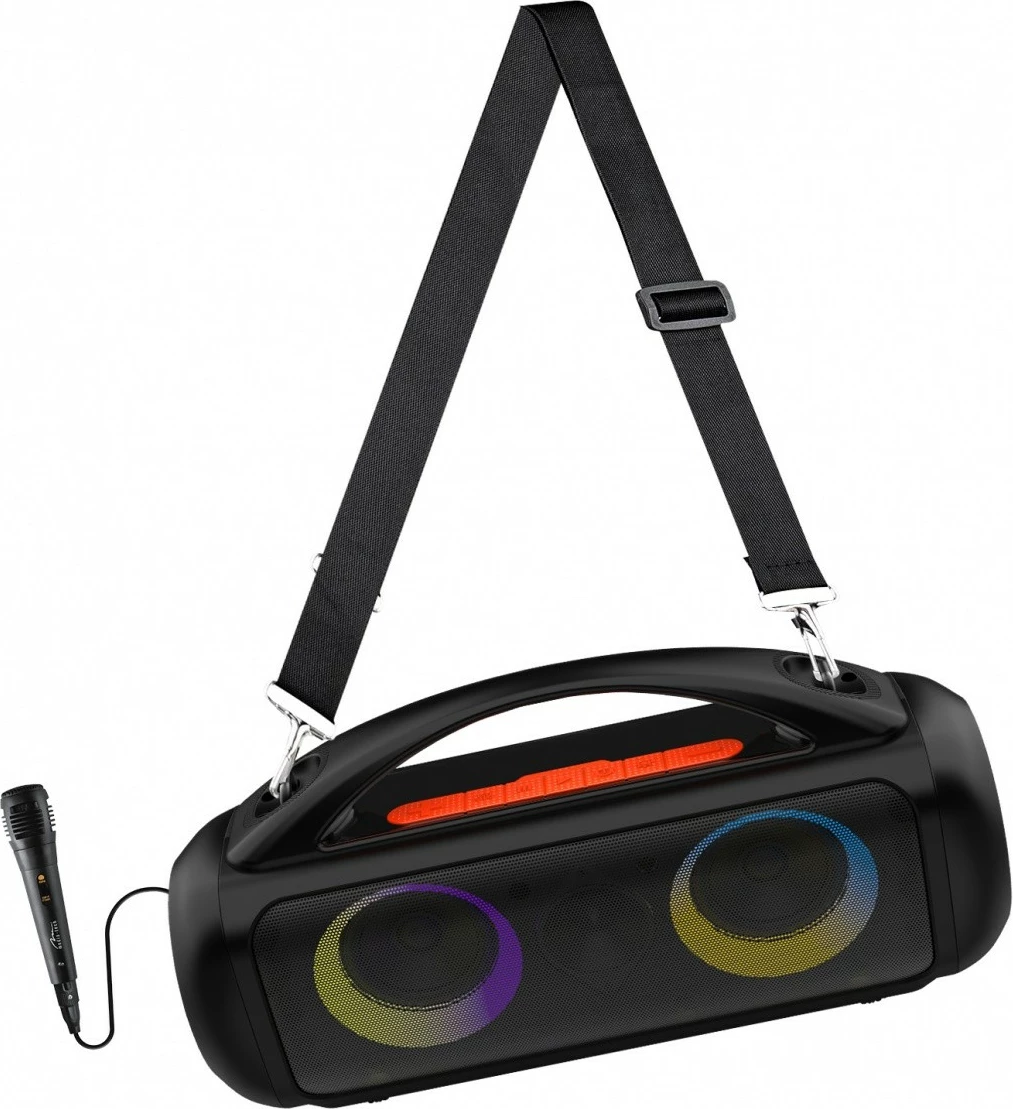 Prenosni zvočnik POWER AUDIO PRO MT3184 Media-Tech z Bluetooth, Karaoke, 16 h, črno/oranžen