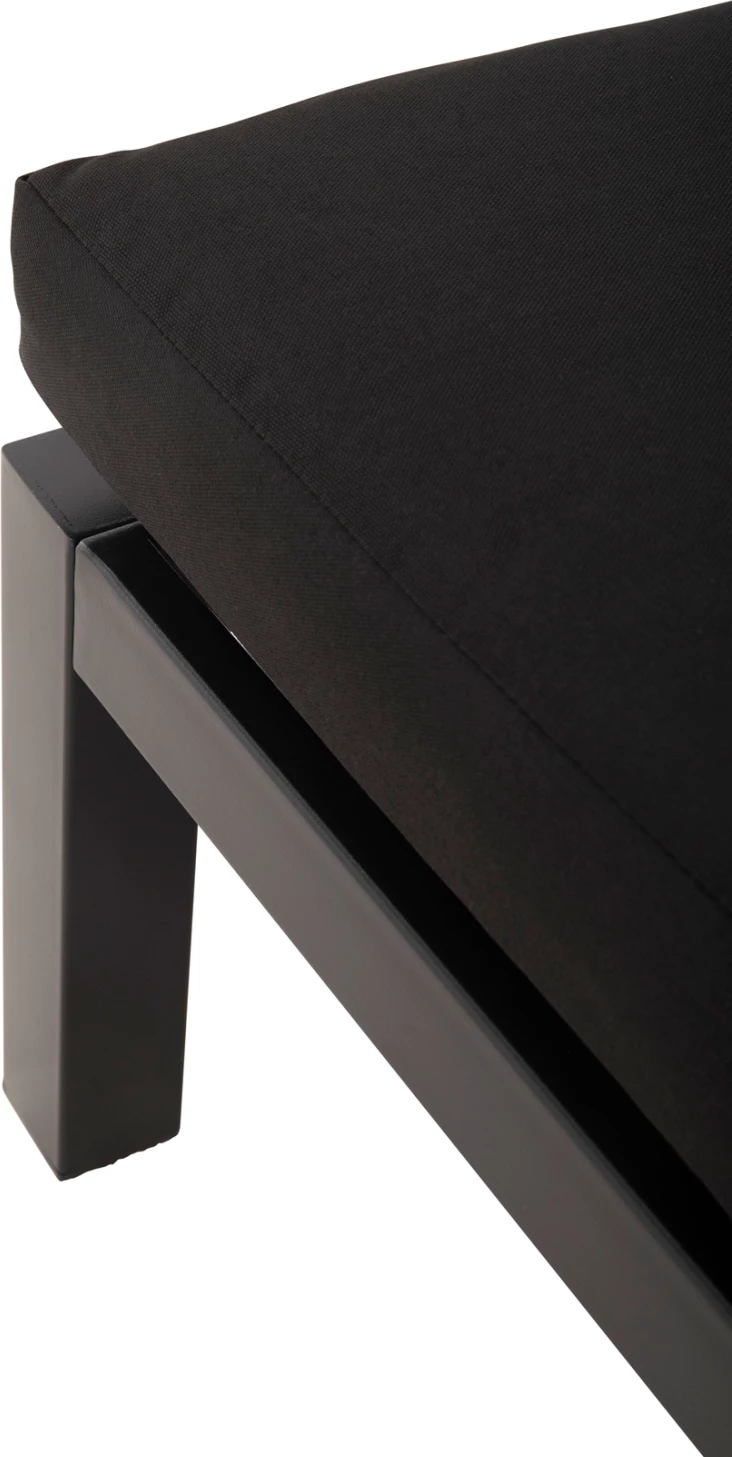 Zunanji lounge set DEX 3 kosi polimorfni FH6090 aluminij v antracitni barvi in rjavo-črnih blazinah