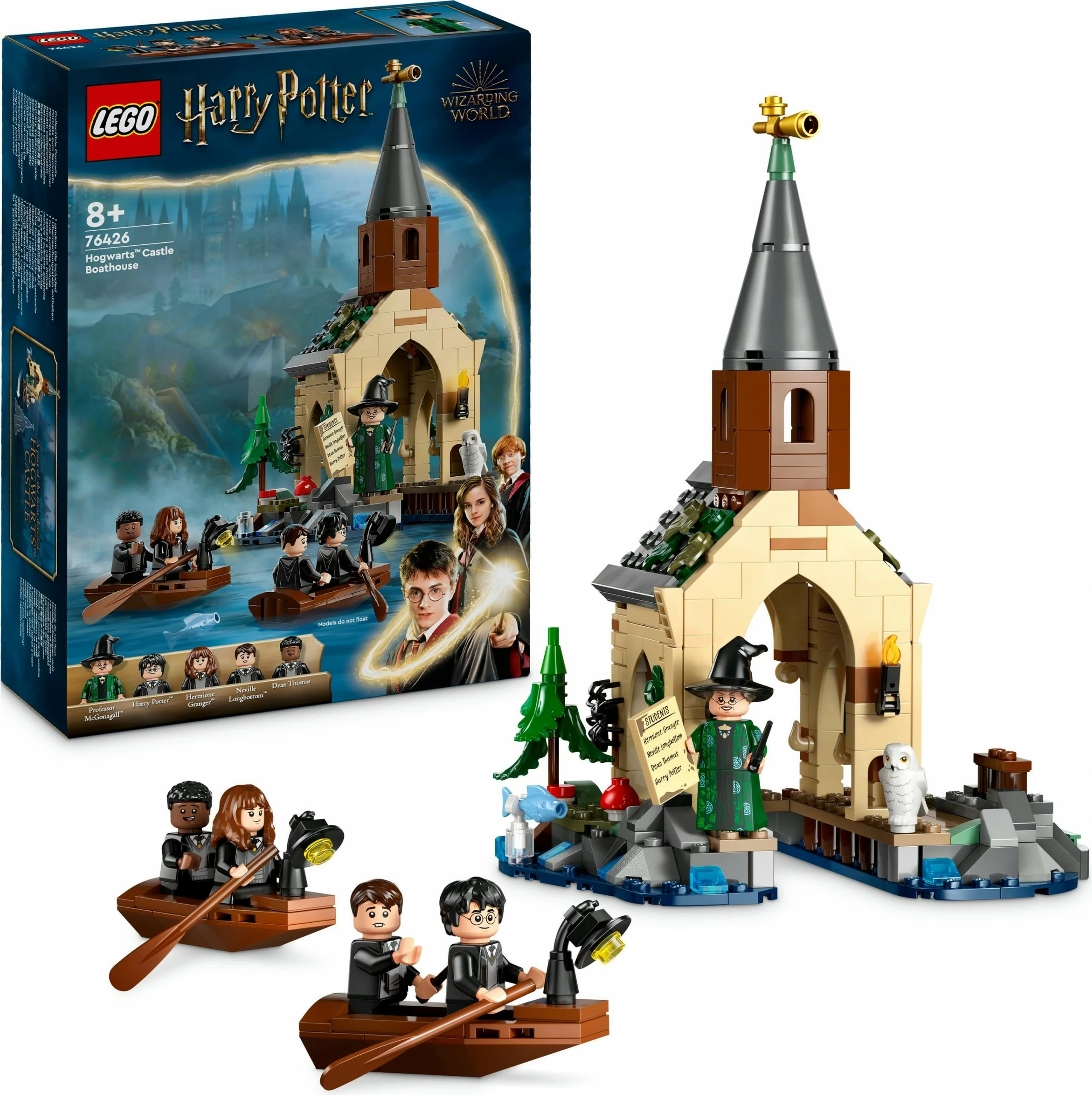 Set za sestavljanje Hogwarts Castle Boathouse, LEGO Harry Potter, 350 kosov, večbarven