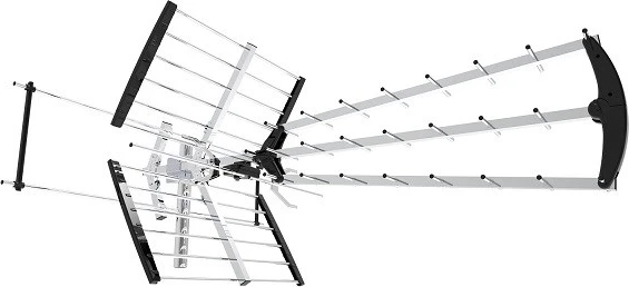 Usmerjena televizijska antena Libox LB-2000, srebrna