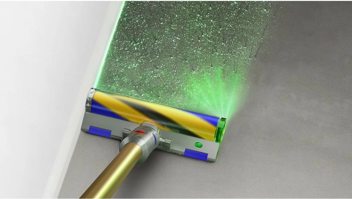 Brezovni sesalnik z baterijo Dyson V12 Detect Slim Absolute, 2-v-1, 60 min avtonomije, zlato