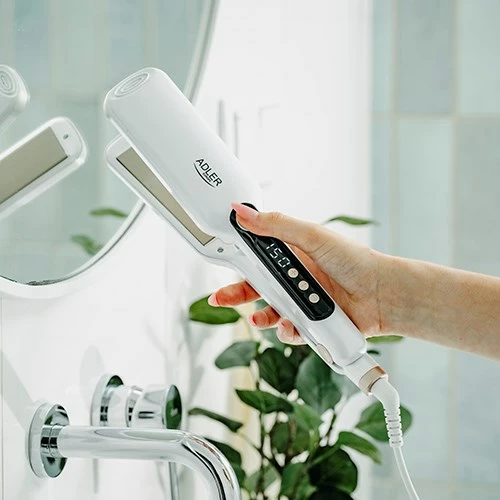 Likalnik za ravnanje las Adler AD 2325, 7 stopenj temperature, bel