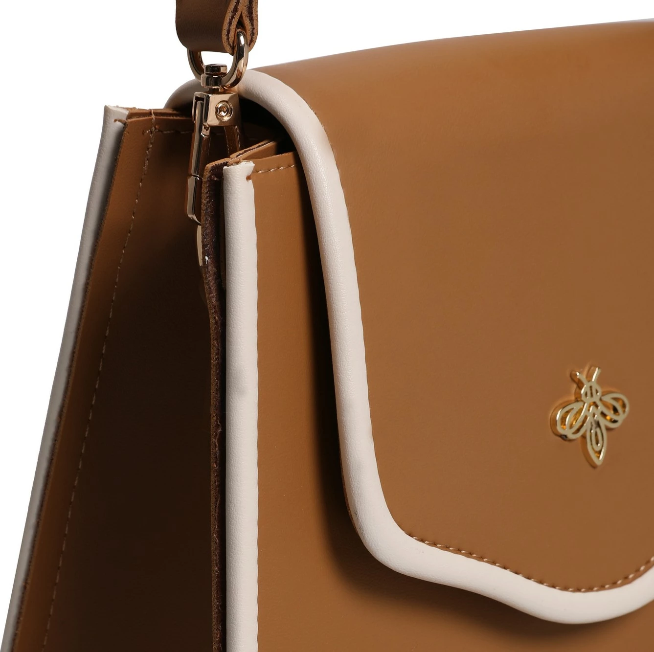 Torbica za ramo Lucky Bees 1248, camel-krem